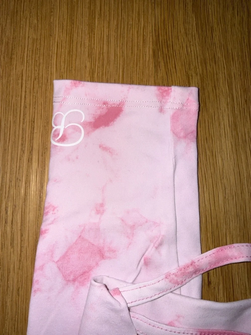 Bombshell Sportswear Pink Tie-Dye Crisscross Sports Bra & Legging Set, S/XS - Picture 10 of 10